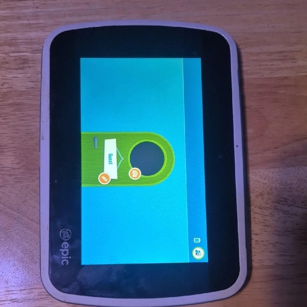 Epic Leap Frog Kids Tablet Model 31576 — With Green Protective Case Missing Pen